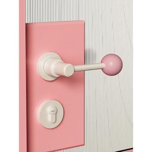 小樱桃卧室门锁分离锁儿童红球门锁木门锁原装磁性静音锁门把手