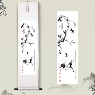 徐渭《驴背吟诗》客厅中堂挂画玄关茶室书房装饰画禅意古代人物画