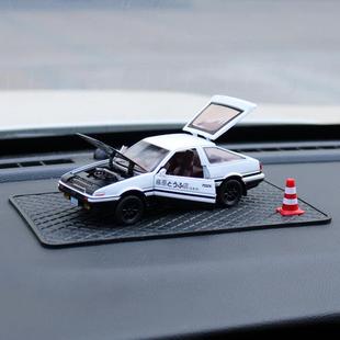 彷真藤原拓海AE86汽车摆件汽车饰品收藏车内合金车模型秋名山车神