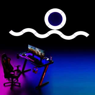 源头供应创意新品室内装饰幻彩灯游戏室装饰幻彩床头壁灯拼接