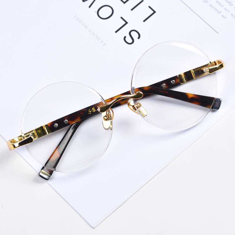 世行水晶眼镜 天然水晶复古圆无框竹叶青水晶石头眼镜气质眼镜,ZIPPO/瑞士军刀/眼镜,老花镜,淘宝优惠券,粉丝福利购,淘宝优惠卷