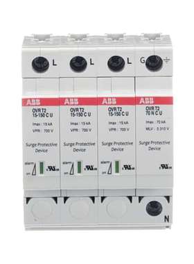 ABB电涌保护器OVR T2 3L 40-550 P TS U OVR T2-T3 20-275 P TS Q