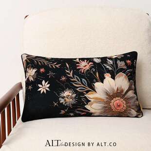 高端抱枕沙发客厅轻奢高级感靠垫2025新款长方形床头靠枕套不含芯