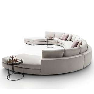 北欧现代布艺酒店客厅KTV半圆形沙发整装大户型别墅户型沙发欧式