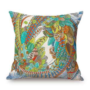 欧式庆典骏马沙发抱枕套靠枕床头靠背抱枕套办公室汽车布艺腰靠枕