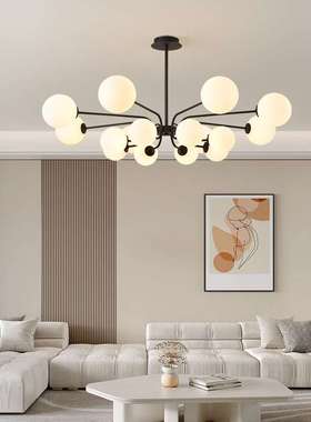客厅吊灯现代简约大气客厅灯奶油风魔豆餐厅卧室灯具客厅主灯Z125