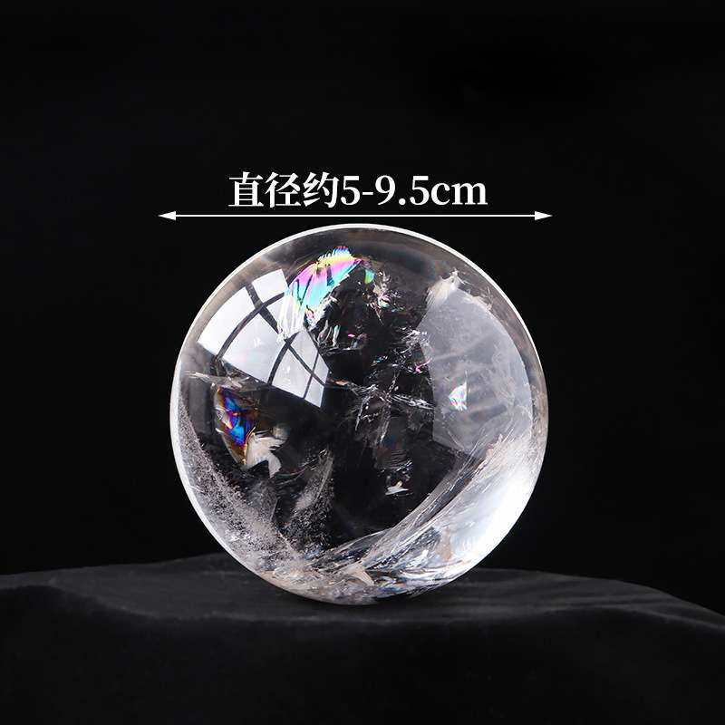 天然精品爆彩白水晶球摆件原石打磨七彩彩虹水晶球家居装饰摆件,饰品/流行首饰/时尚饰品新,奇石,淘宝优惠券,粉丝福利购,淘宝优惠卷