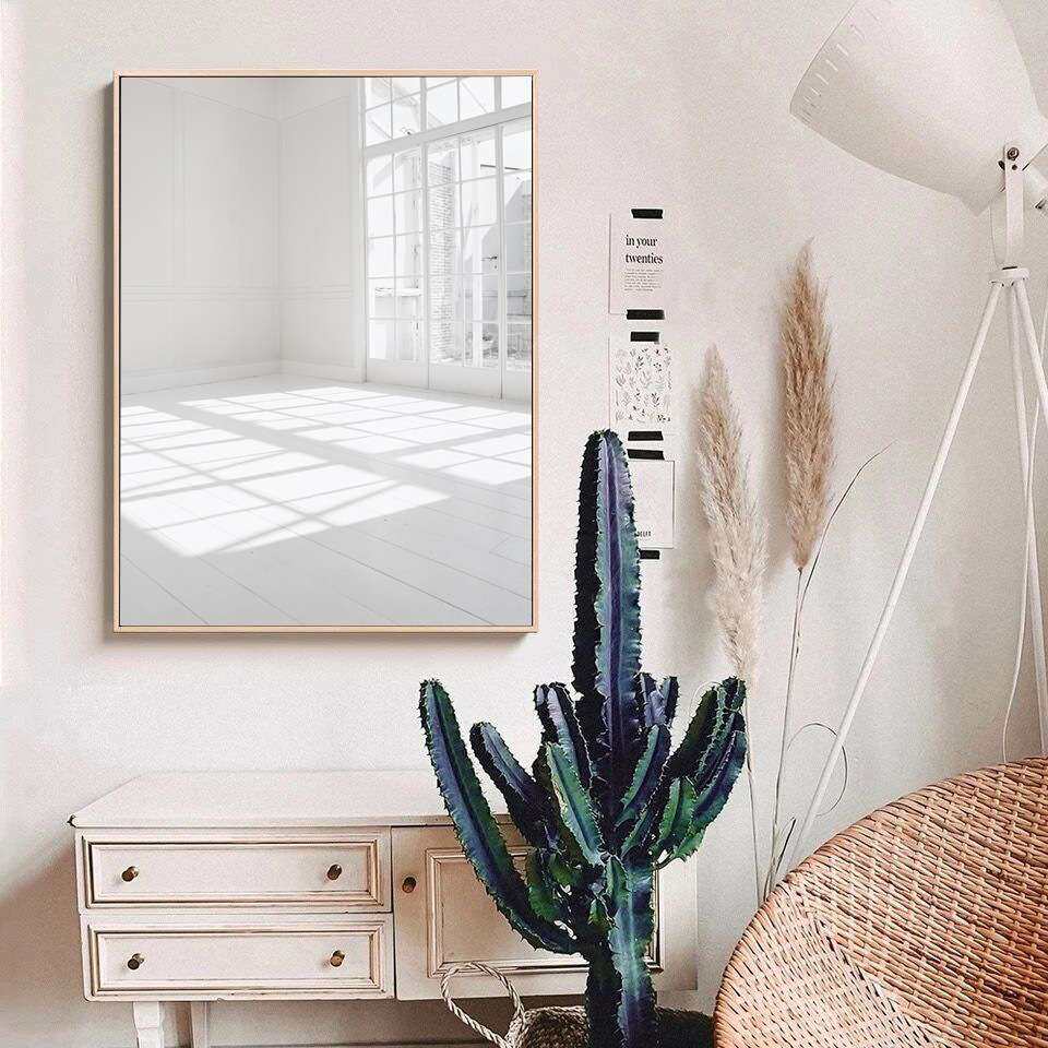 客厅装饰画高级感卧室原木极简风艺术现代简约壁画沙发背景墙挂画