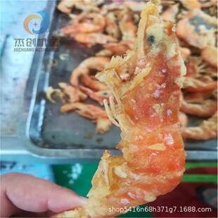 鲳鱼上浆设备 红头鱼挂浆油炸生产线 天妇罗虾蟹油炸工厂实拍