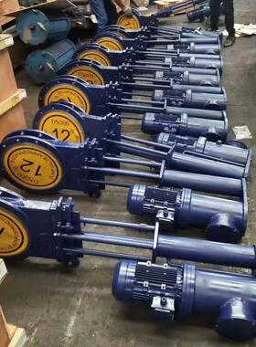 PZ273X-10C电动液压闸板阀DN350电动液动刀型闸板阀DN400刀型闸阀