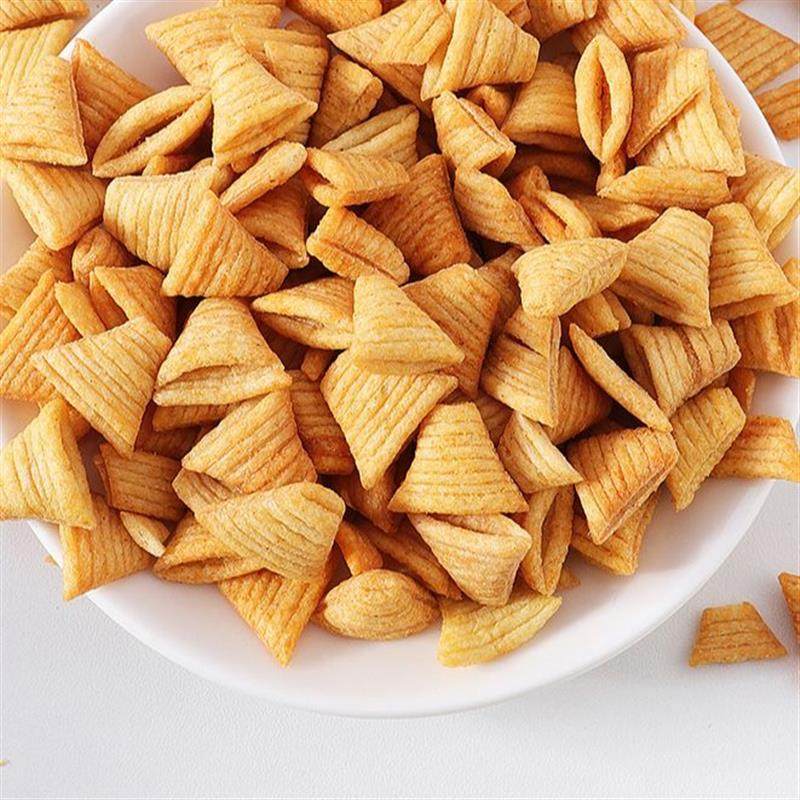 新货虎牙牛角脆锅巴整箱休闲食品妙脆角零食小吃商用火锅店同
