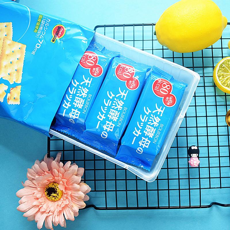 热卖日本进口天然酵母咸味苏打饼干无糖无油波梦露孕妇零食