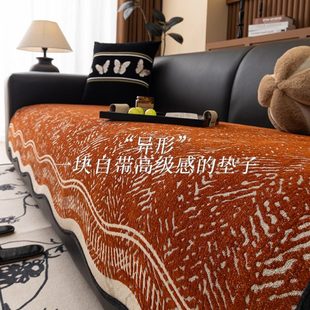 通用新款 巾沙发盖布沙发垫红色高档轻奢新2025沙发垫罩防滑四季 年