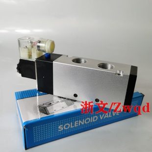 DC24V 4v41015A 换向阀 PT端子式 电磁阀4V410 AC220V