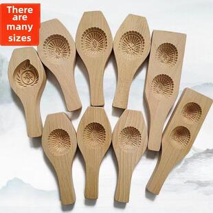 加深立体长寿龟模，龟模，木制实木整木模具，绿组龟封酥皮模具