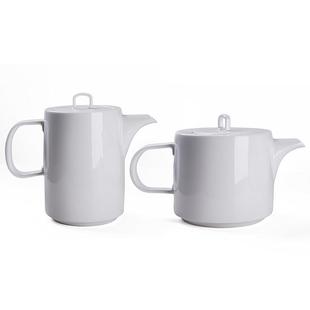 北欧风格白色陶瓷冷水壶大容量耐热耐高温水杯套装家用茶壶花茶壶