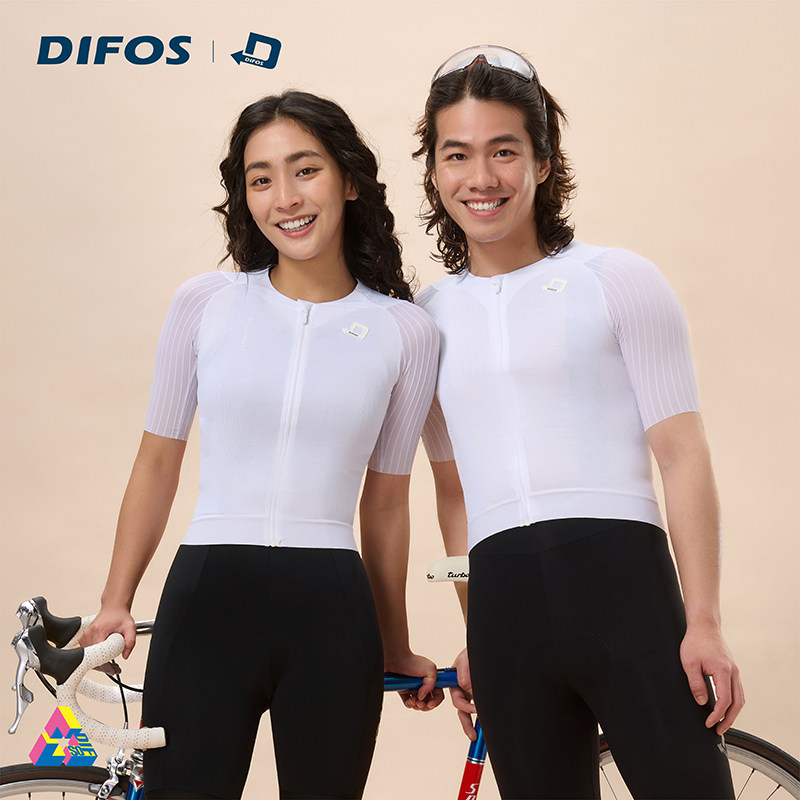 DIFOS短袖骑行服男女款户外公路车运动25春夏季新款透气骑行上衣