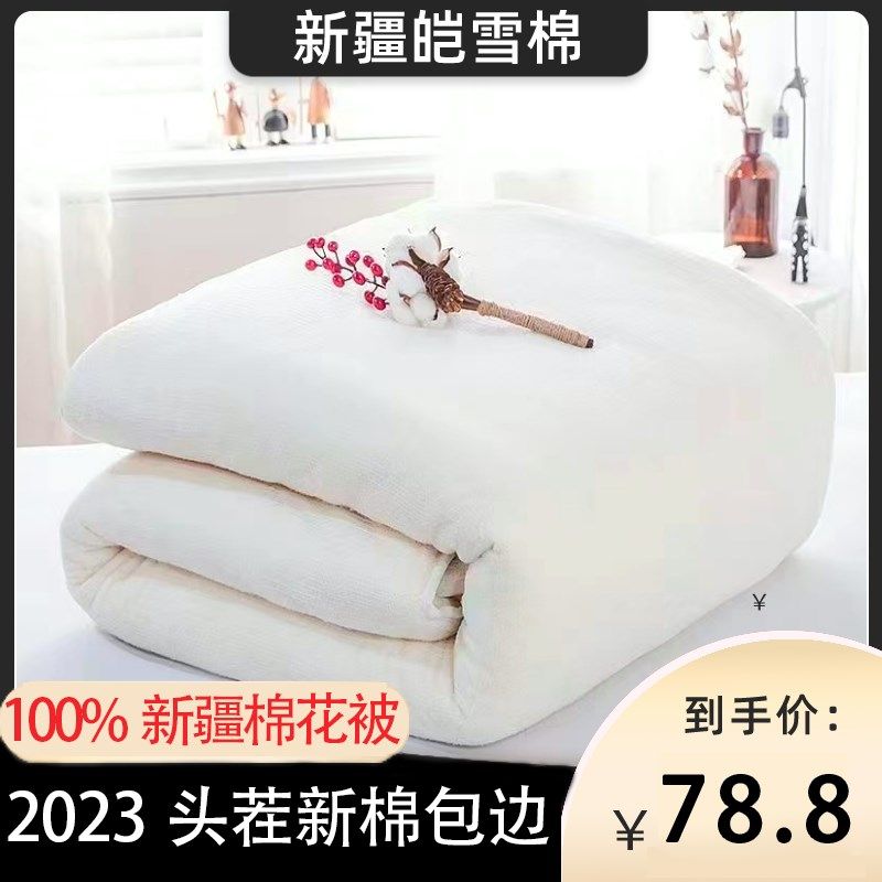 新疆一级长绒棉花被冬季保暖四季被芯母婴棉胎被褥子棉絮单人被子,床上用品,棉花被,淘宝优惠券,粉丝福利购,淘宝优惠卷