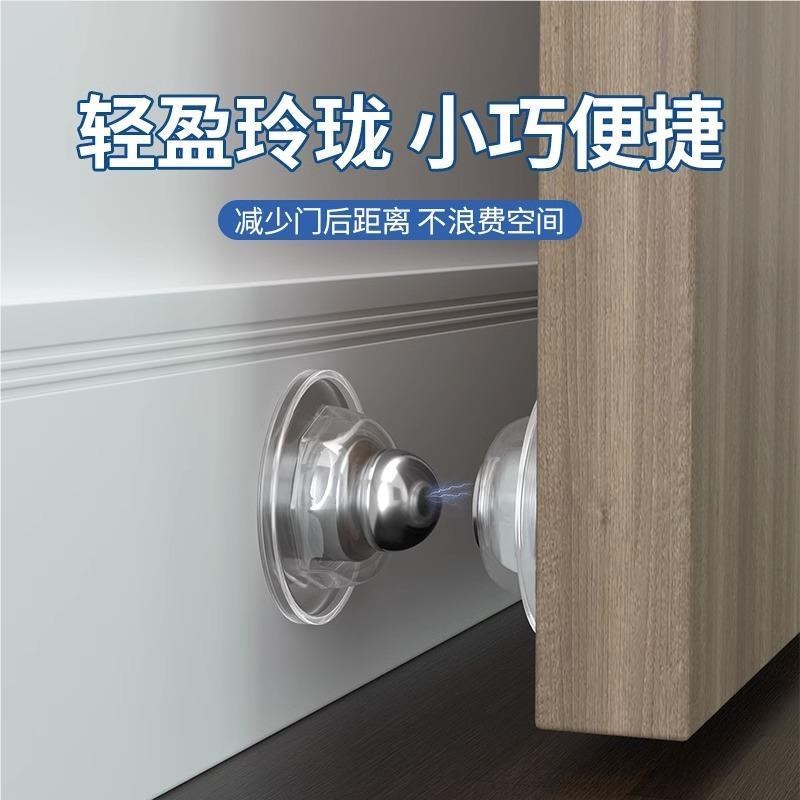 器阻硅胶门吸免打孔新款大门撞防神门器门后顶门抵门塞门缓40741