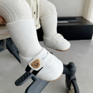 12个月软底防滑不掉地板鞋 婴儿鞋 1岁男女宝宝步前鞋 袜 袜春秋0