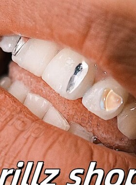 Grillz Shop牙钻牙饰自己diy辣妹爆闪十字架牙钻牙钻材料包设计感