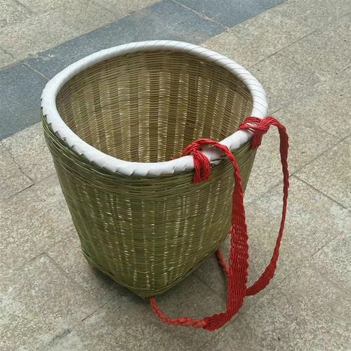 纯手工竹编背篼竹篾背篓竹背筐收纳筐四川背筐买菜采摘采蘑菇