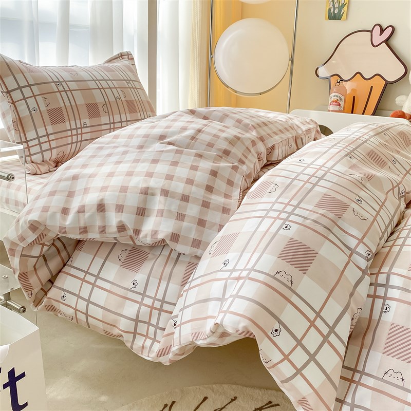 大学生宿舍床上三件套全棉90*200床单人款拎包入住纯棉寝室六件套