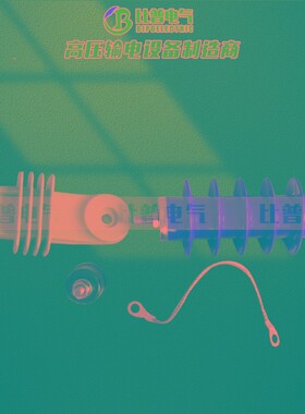 HY5WS-17/50L氧化锌避雷器带脱离器安装支架10kv高压复合避雷器