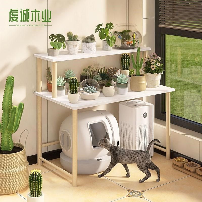 花架置物架狗窝上方花盆阶梯架阳台落地多层实木架子猫砂盆放置架,住宅家具,花架/花几,淘宝优惠券,粉丝福利购,淘宝优惠卷