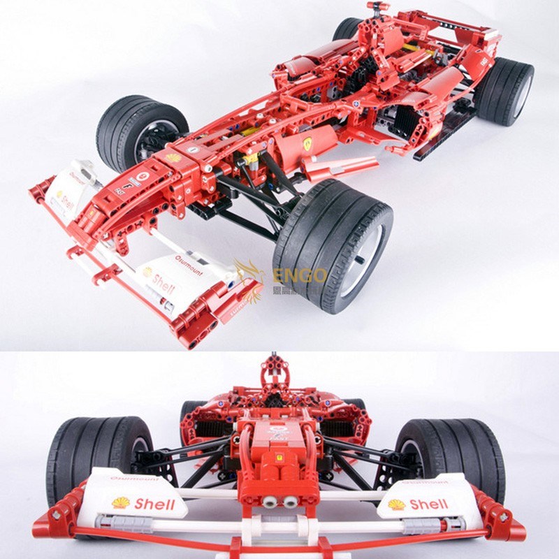 拼图拼搭超跑方程式F1赛车跑车汽车拼装中国积木模型男孩玩具3335