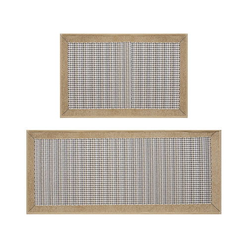 厨房地垫吸水吸油家用防滑脚垫防水防油免洗可擦耐脏地毯编织垫子