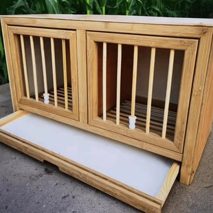 竹木防水板鸽子巢箱配对笼繁殖笼竹木防水板配对窝繁殖笼