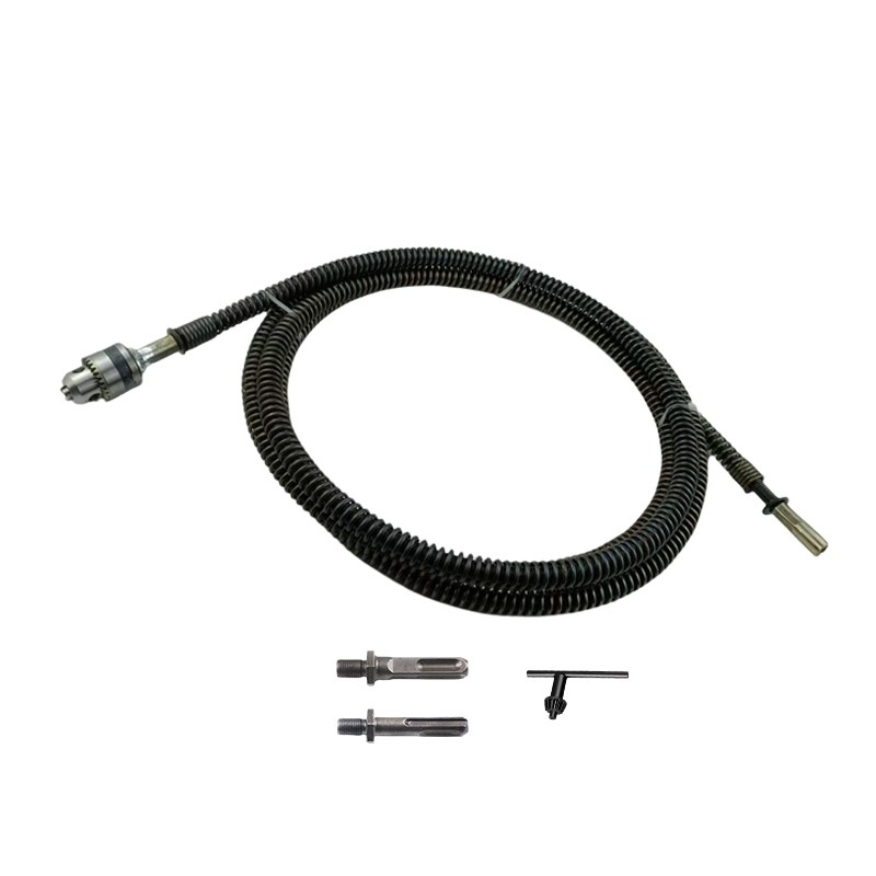 管道内壁除锈神器打磨抛光圆管铁管去毛刺除垢清理工具钻夹头