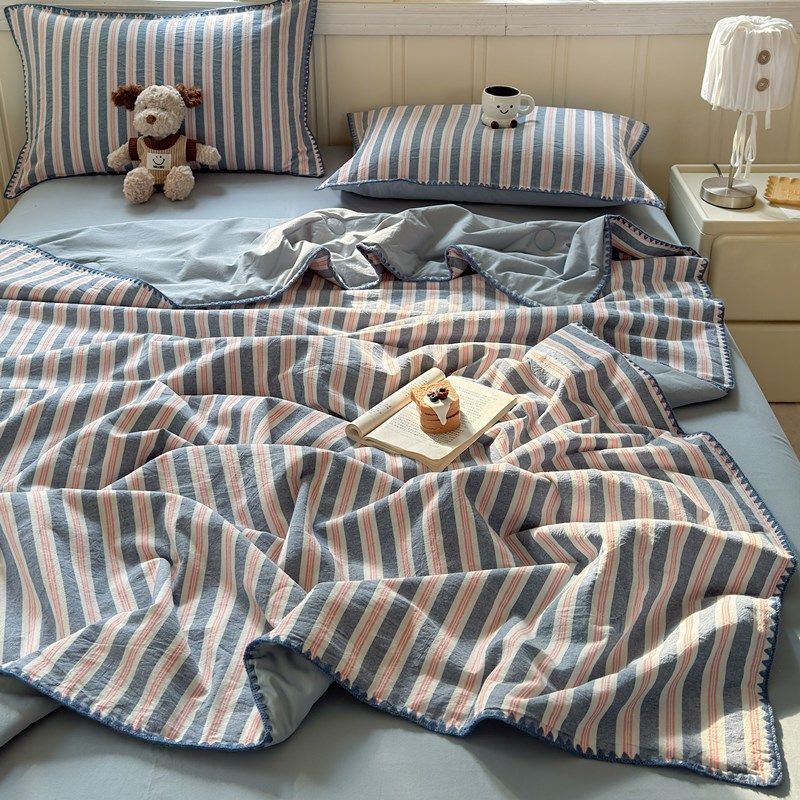 A类母婴级100全棉大豆纤维夏凉被四件套夏季纯棉空调被高级感被子,床上用品,化纤被,淘宝优惠券,粉丝福利购,淘宝优惠卷