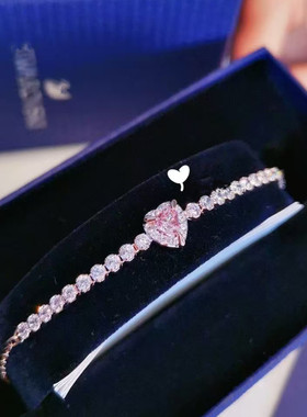 粉红色爱心海洋之项链手耳环戒指