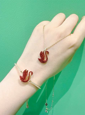 新品天鹅女项链手链手镯耳环