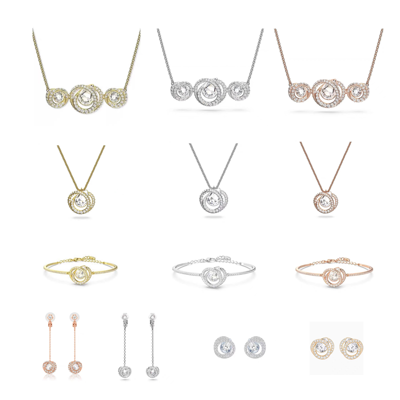 螺旋水滴形项链手镯耳环线