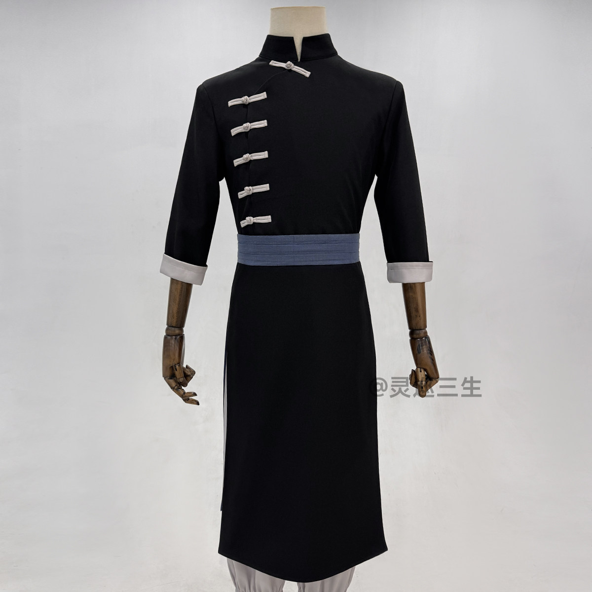 灵巡三生银魂cos服夜兔神威黑色长衫斗篷披风