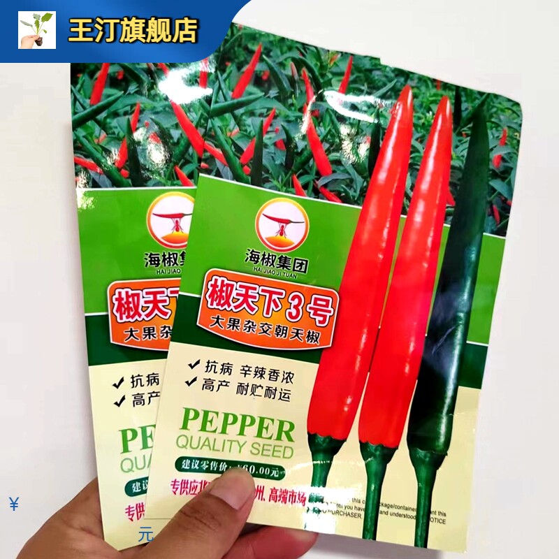 椒天下3号朝天椒种孑抗寒耐热指天椒种籽 高产大果泰国小米辣种子