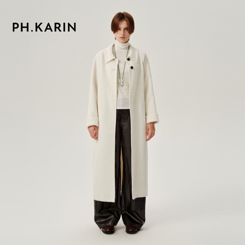 【秋日型游】PH KARIN双面羊毛呢大衣女冬新款中长款显瘦外套,女装/女士精品,毛呢外套,淘宝优惠券,粉丝福利购,淘宝优惠卷