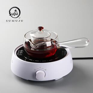 玻璃煮茶壶小型静音电陶炉专用煮茶器侧把泡茶壶家用茶炉茶具套装