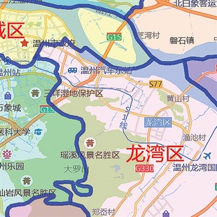2021新款温州市地图贴图办公室挂图高清防水墙壁贴超大装饰画定制