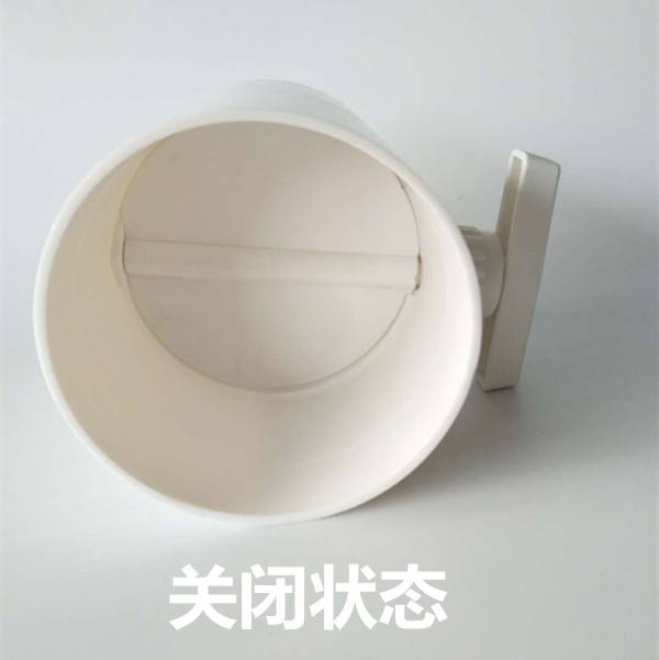 风量调节止回阀风管阀门塑料手动风阀圆形PVC管道风量调节蝶阀