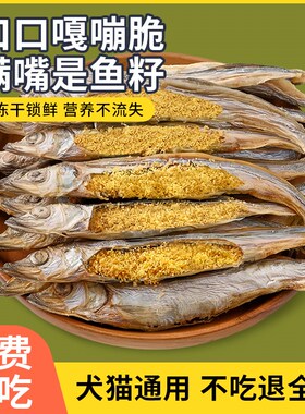 牧羊犬专用宠物狗零食多春鱼冻干满籽小鱼营养发腮狗粮补钙零食