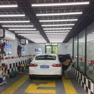 汽车美容工位灯洗车房间专用灯汽修厂洗车店照明灯光 led长条灯管