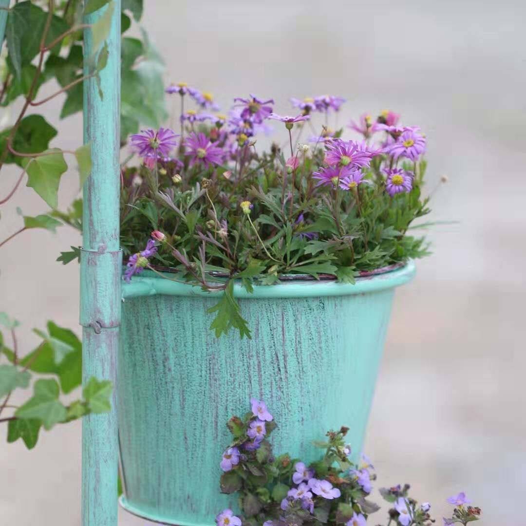 铁艺小鸟雨伞五连桶花盆花园庭院抬高造景花架复古做旧风格耐用,鲜花速递/花卉仿真/绿植园艺,花架,淘宝优惠券,粉丝福利购,淘宝优惠卷