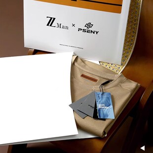 轻奢线 圆领短袖 礼袋装 夏季 T恤 丝光液氨冷感冰爽丝滑男士 意式