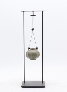 新中式禅意组合摆件创意木质凉亭建筑屋檐样板房间办公桌软装饰品