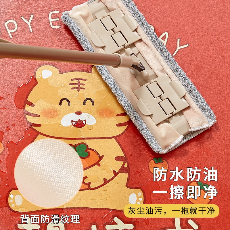 入户门地垫新年红色喜庆进门脚垫耐脏免洗防滑新款家用可裁剪地毯