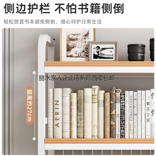 新疆带网格书架书桌收纳置物架桌面多层铁艺架子学生电脑桌桌
